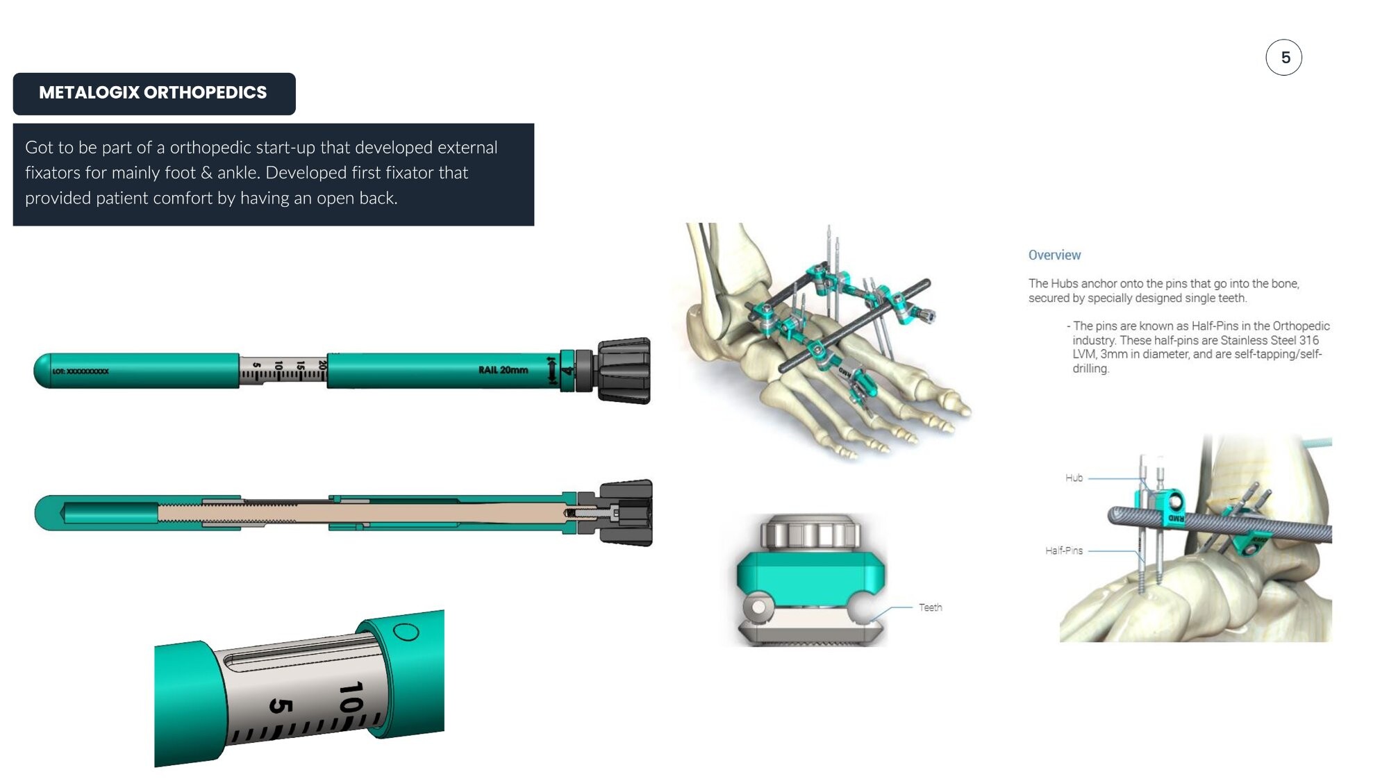 20mm rail system detail